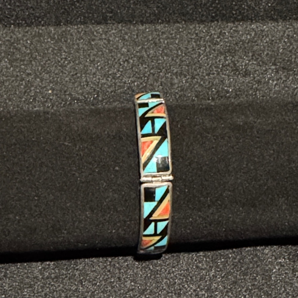 Vintage Zuni Inlay bracelet. New Mexico